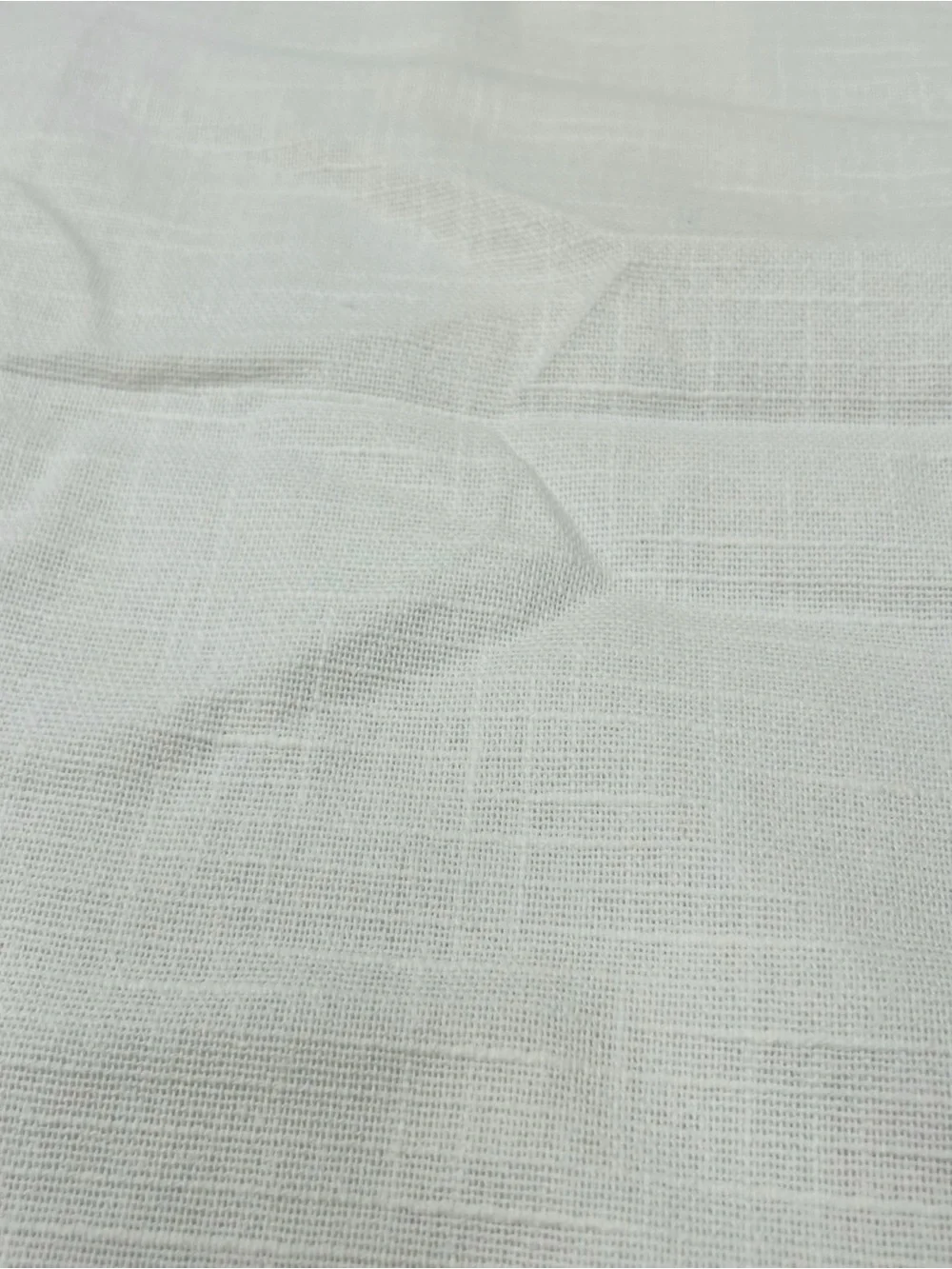 QUINCE Set Of 2 48x96 Cotton Slub Curtains White 1120